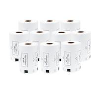 IYBYNYHN 10 Refill Rolls 102mm X 51mm 600Pcs White Paper DK 1240 Compatible With Thermal Printer QL 1050 1060(10Labels and 1Holder)