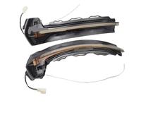 IYHJFFG Dynamic Side Indicator For A3 8V S3 RS3 Si Mirror Light LED Turn Signal 2013 2014 2015 2016 2018 2019 2020 2pcs Dynamic Blinker Arrow Flasher(Dynamic - White)