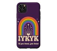 IYKYK If You Know You Know Retro Rainbow Humor Case for iPhone 11 Pro Max