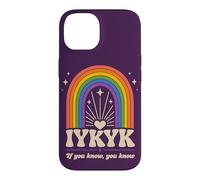 IYKYK If You Know You Know Retro Rainbow Humor Case for iPhone 14
