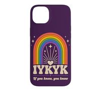 IYKYK If You Know You Know Retro Rainbow Humor Case for iPhone 14 Plus