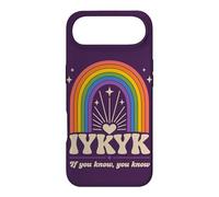 IYKYK If You Know You Know Retro Rainbow Humor Case for iPhone Air