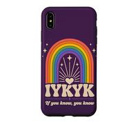 IYKYK If You Know You Know Retro Rainbow Humor Case for iPhone XS Max