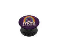 IYKYK If You Know You Know Retro Rainbow Humor PopSockets Adhesive PopGrip