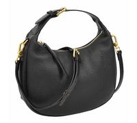 IYO Women's Crescent Hobo Bag | Half Moon Pebbled Leather Shoulder Bag | Gold Zip Top | Detachable Strap | Porcelain Mist | Espresso Noir | Wheat Dusk | Midnight Slate (Midnight Slate)