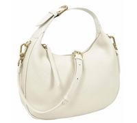 IYO Women's Crescent Hobo Bag | Half Moon Pebbled Leather Shoulder Bag | Gold Zip Top | Detachable Strap | Porcelain Mist | Espresso Noir | Wheat Dusk | Midnight Slate (Porcelain Mist)