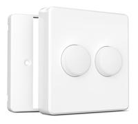 IYOKI® Classic Switch Cover for Philips Hue Smart Button, Compatible with Hue Switch Cover, Remote Light Switch Plate Adapter, 2-Gang (2-Pack)