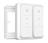 IYOKI® Pro Switch Cover for Philips Hue Dimmer V2, Compatible with Hue Switch Cover, Remote Light Switch Plate Adapter, 2-Gang (1-Pack)
