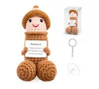 IYOOCSS Positive Crochet Stuffed Animals,Emotional Support Plushies,Funny Things Weird Stuff Dolls Presents for Men Boyfriend Husband