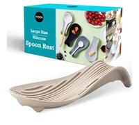 IYOOH Silicone Spoon Rest, Heat Resistant, Multipurpose (khaki)