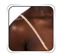 IYOU Sparkly Rhinestone Bra Straps for Women Crystal Gold Bra Underwear Straps Nightclub Party Bra Shoulder Strap Body Accessories for Bra Tops Dress(1 Pair)