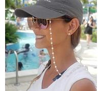 IYOU Street Shot Eyeglasses Chains Peral Gold Glasses Chain Anti-lost Eyeglass Accessories Travel Anti-lost Sunglasses Cord for Women and Girls