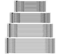 Iyowei 100 PCS Fishing Wire Leaders, 15/20/25/30cm Stainless Steel Wire Traces Pike Fishing Tackle Fishing Hook Anti-Bite Wire Line Leader with Rolling Swivels and Snaps