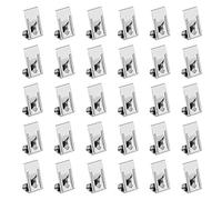 Iyowei 100 PCS Metal Spring Clips, Silver - 3D Printer Hot Bed Glass Platform Securing Clips & Picture Frame Holders