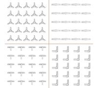 Iyowei 80Pcs Aquarium Airline Connectors, 80 in 1 Y T L I Connector Airline Tube Hose Connector Aquarium Air Pump Accessories Set for 4 x 6mm Fish Tank Pond Air Line Tube Tubing