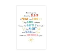 IYQTAGGH As I Lay My Head to Rest A Bedtime Prayer Canvas Poster Bedroom Decor Landscape Office Room Decor Gift 24x36inch(60x90cm)