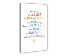 IYQTAGGH As I Lay My Head to Rest A Bedtime Prayer Canvas Poster Wall Art Decor Print Picture Paintings for Living Room Bedroom Decoration 08x12inch(20x30cm)
