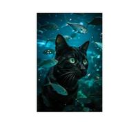 IYQTAGGH Bombay Cat Fish School (2) Canvas Poster Bedroom Decor Landscape Office Room Decor Gift 24x36inch(60x90cm)