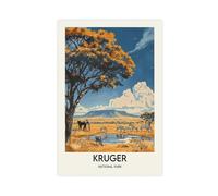 IYQTAGGH Kruger National Park Poster Canvas Poster Wall Art Decor Print Picture Paintings for Living Room Bedroom Decoration 12x18inch(30x45cm)