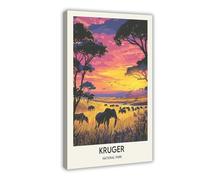 IYQTAGGH Kruger National Park, South Africa Poster Canvas Poster Bedroom Decor Landscape Office Room Decor Gift 08x12inch(20x30cm)