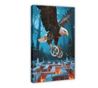 IYQTAGGH Mechanical Eagle Inside The Maze (1) Canvas Poster Wall Art Decor Print Picture Paintings for Living Room Bedroom Decoration 12x18inch(30x45cm)