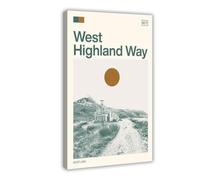 IYQTAGGH The West Highland Way, Scotland Canvas Poster Bedroom Decor Landscape Office Room Decor Gift 20x30inch(50x75cm)