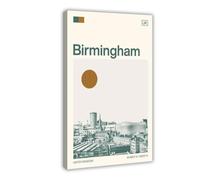 IYQTAGGH Travel to Birmingham, England Canvas Poster Bedroom Decor Landscape Office Room Decor Gift 16x24inch(40x60cm)