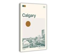 IYQTAGGH Travel to Calgary, Canada Canvas Poster Bedroom Decor Landscape Office Room Decor Gift 08x12inch(20x30cm)