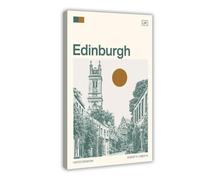 IYQTAGGH Travel to Edinburgh, Scotland Canvas Poster Bedroom Decor Landscape Office Room Decor Gift 16x24inch(40x60cm)