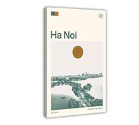IYQTAGGH Travel to Hanoi, Vietnam Canvas Poster Wall Art Decor Print Picture Paintings for Living Room Bedroom Decoration 08x12inch(20x30cm)