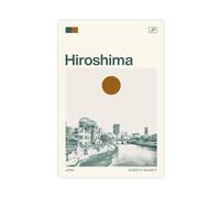IYQTAGGH Travel to Hiroshima, Japan Canvas Poster Bedroom Decor Landscape Office Room Decor Gift 24x36inch(60x90cm)