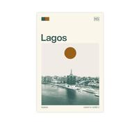 IYQTAGGH Travel to Lagos, Nigeria Canvas Poster Wall Art Decor Print Picture Paintings for Living Room Bedroom Decoration 16x24inch(40x60cm)