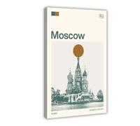 IYQTAGGH Travel to Moscow, Russia Canvas Poster Wall Art Decor Print Picture Paintings for Living Room Bedroom Decoration 08x12inch(20x30cm)