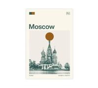 IYQTAGGH Travel to Moscow, Russia Canvas Poster Wall Art Decor Print Picture Paintings for Living Room Bedroom Decoration 20x30inch(50x75cm)