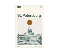 IYQTAGGH Travel to Saint Petersburg, Russia Canvas Poster Wall Art Decor Print Picture Paintings for Living Room Bedroom Decoration 20x30inch(50x75cm)