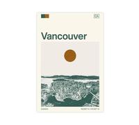 IYQTAGGH Travel to Vancouver, Canada Canvas Poster Bedroom Decor Landscape Office Room Decor Gift 12x18inch(30x45cm)