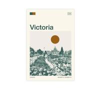 IYQTAGGH Victoria Canada Monochrome Canvas Poster Bedroom Decor Landscape Office Room Decor Gift 12x18inch(30x45cm)
