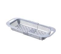 IYSHOUGONG Adjustable vegetable torture basket, telescopic dairy frame, sink shelf, multifunctional kitchen shelf, soap sponge holder