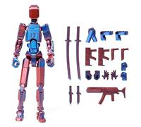 IYSHOUGONG Titan 13 Action Figure, Dummy Robot 13 Action Figures Set, 3D Printed Multi-Jointed Movable T13 Lucky 13 Dummy Mobile Robot, Nova 13 Action Figures Desktop Decorations for Game Lovers Toy