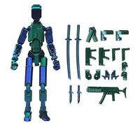 IYSHOUGONG Titan 13 Action Figure, Dummy Robot 13 Action Figures Set, 3D Printed Multi-Jointed Movable T13 Lucky 13 Dummy Mobile Robot, Nova 13 Action Figures Desktop Decorations for Game Lovers Toy