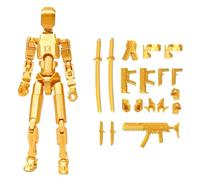 IYSHOUGONG Titan 13 Action Figure, Dummy Robot 13 Action Figures Set, 3D Printed Multi-Jointed Movable T13 Lucky 13 Dummy Mobile Robot, Nova 13 Action Figures Desktop Decorations for Game Lovers Toy
