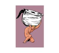 IYTAFGYT Atlas Carrying The Coffee Po Canvas Poster Wall Art Print Picture Paintings 16x24inch(40x60cm)