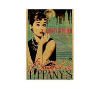 IYTAFGYT Audrey Hepburn Breakfast at Tiffany Canvas Poster Wall Art Print Picture Paintings 12x18inch(30x45cm)