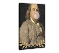 IYTAFGYT Benjamin Franklin Vintage Altered Canvas Poster Bedroom Decor Landscape Decor Gift 20x30inch(50x75cm)