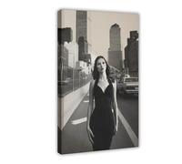 IYTAFGYT Black & White Kate Moss New York Print Canvas Poster Bedroom Decor Landscape Decor Gift 16x24inch(40x60cm)