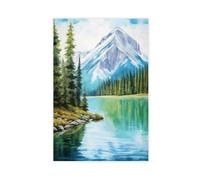 IYTAFGYT British Columbia Watercolor Print Canada Travel Gift Canvas Poster Bedroom Decor Landscape Decor Gift 24x36inch(60x90cm)