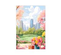 IYTAFGYT Central Park PicnicNYC Wall Art Canvas Poster Bedroom Decor Landscape Decor Gift 12x18inch(30x45cm)