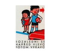 IYTAFGYT Check The Street When Crossing Canvas Poster Wall Art Print Picture Paintings 08x12inch(20x30cm)