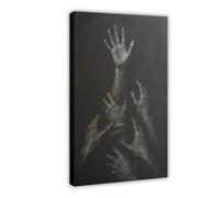 IYTAFGYT Dark Abstract Hands Canvas Poster Wall Art Print Picture Paintings 20x30inch(50x75cm)