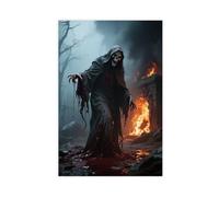 IYTAFGYT Death Terror Ghost Soul Furnace Bloodsucking Wanderer Canvas Poster Bedroom Decor Landscape Decor Gift 16x24inch(40x60cm)